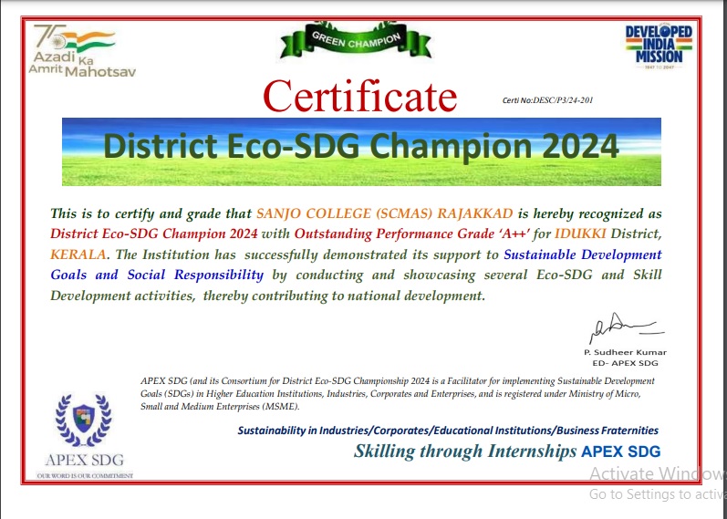 Eco District SDG Champion 2024